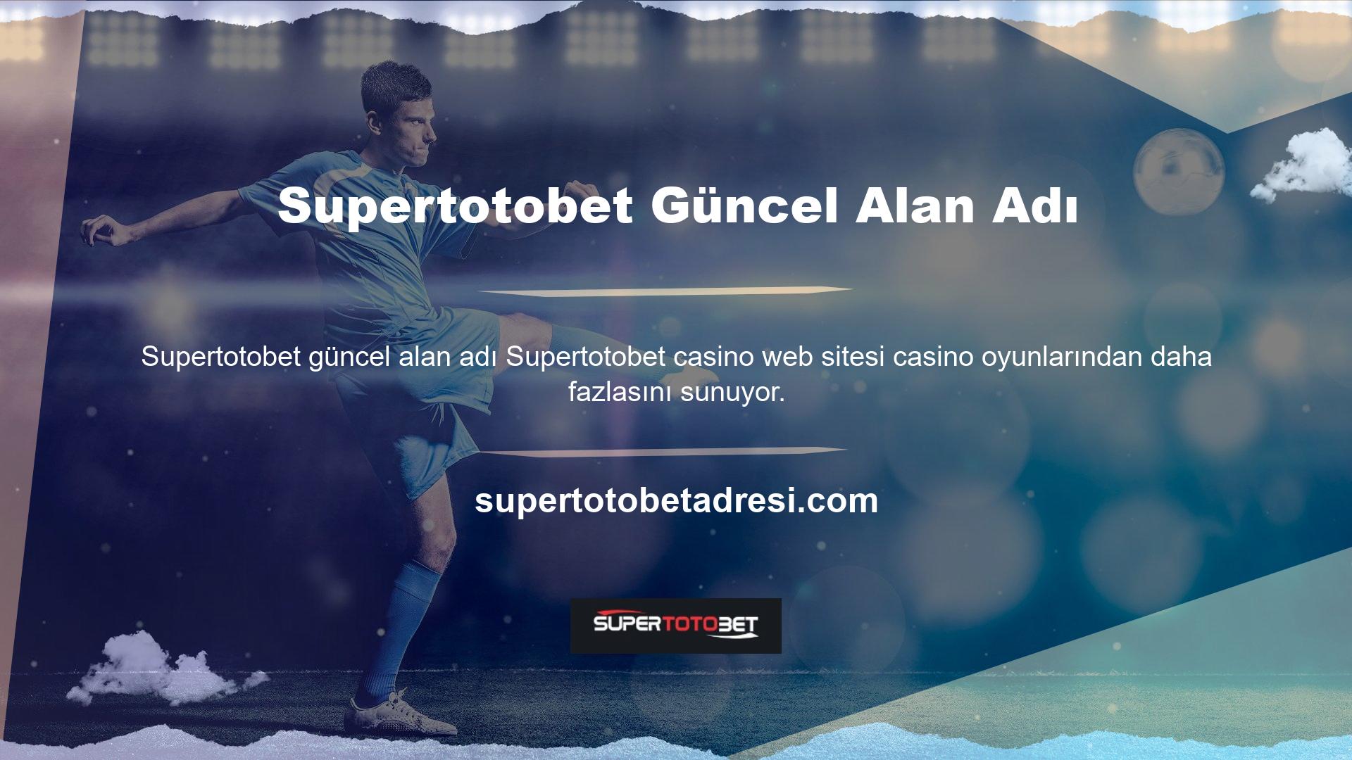 Oyuncular Supertotobet Casino web sitesi alan adı üzerinden casino oyunları oynayarak para kazanabilirler